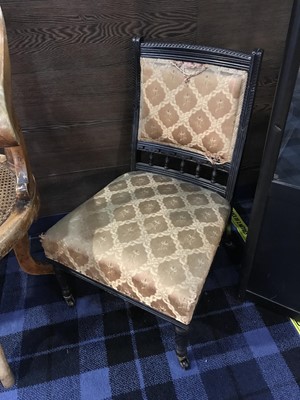 Lot 800 - A LOT OF THREE CHAIRS