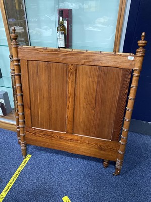 Lot 794 - A SIMULATED BAMBOO SINGLE BEDSTEAD