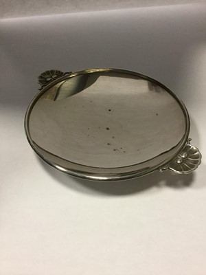 Lot 867 - A DANISH SILVER CIRCULAR DISH BY GEORG JENSON