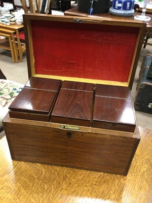 Lot 895 - A VICTORIAN SATINWOOD TEA CADDY