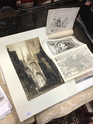 Lot 898 - A LOT OF MAPS, PRINTS AND A POSTER