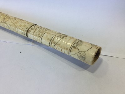 Lot 796 - AN EARLY 20TH CENTURY JAPANESE IVORY CASED SWORD