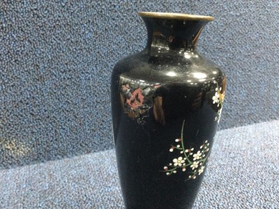 Lot 797 - A PAIR OF EARLY 20TH CENTURY JAPANESE CLOISONNE ENAMEL VASES