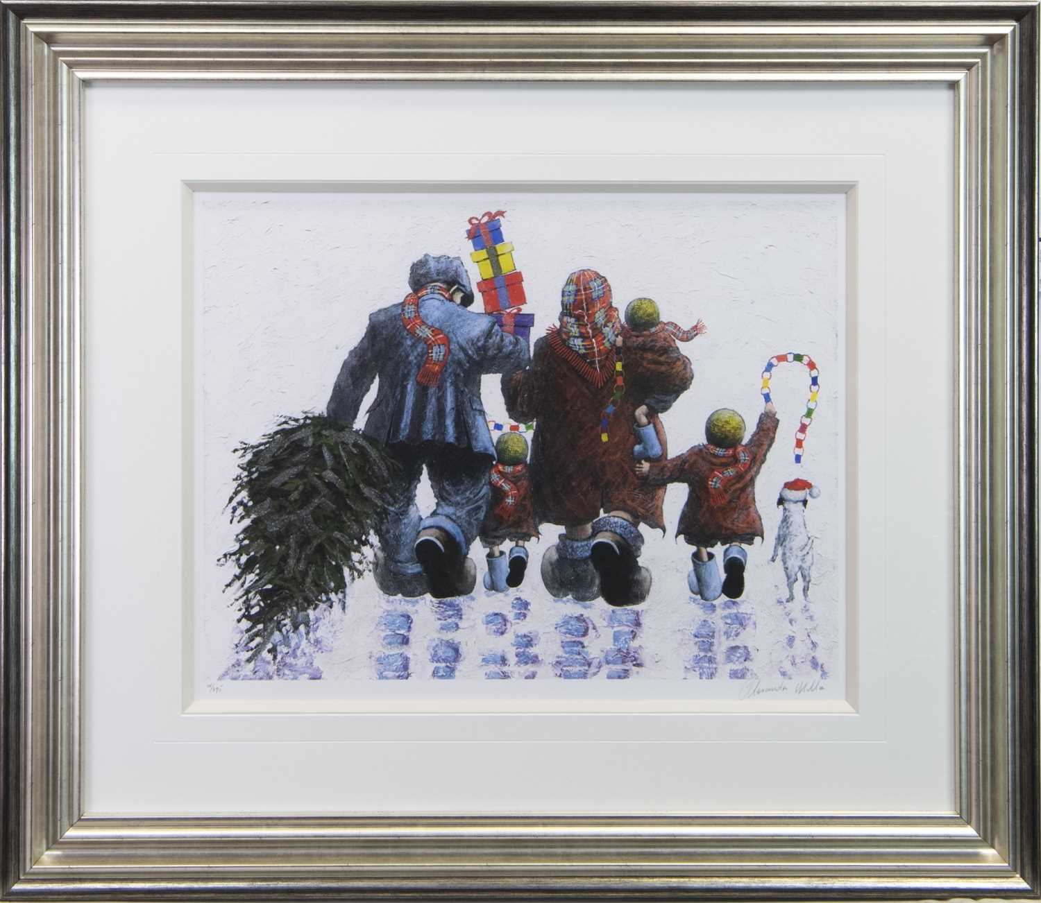 Lot 137 - IT'S CHRISTMAS TIME, A GICLEE PRINT BY ALEXANDER MILLAR
