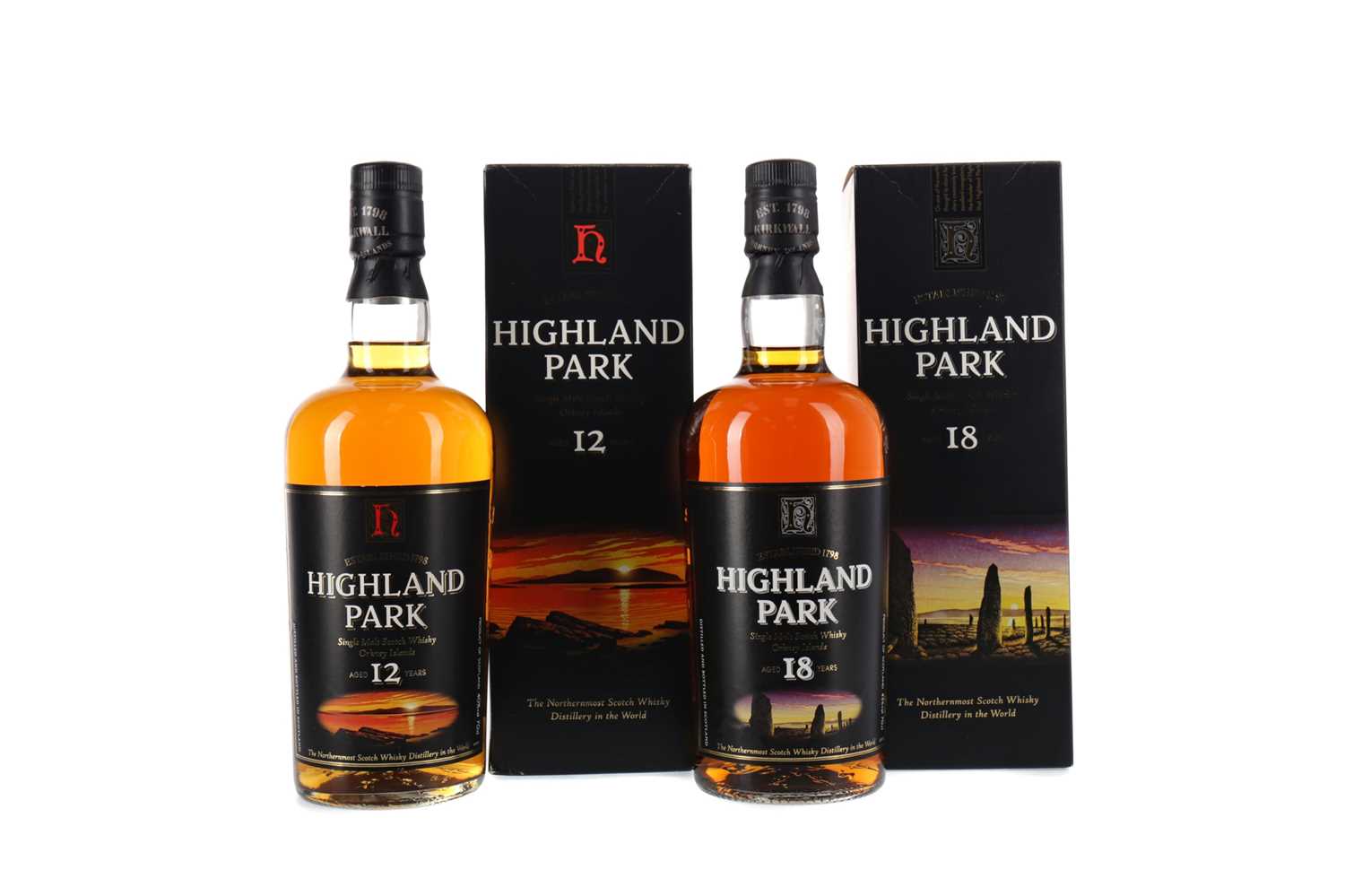 Lot 72 - HIGHLAND PARK AGED 18 YEARS AND AGED 12 YEARS