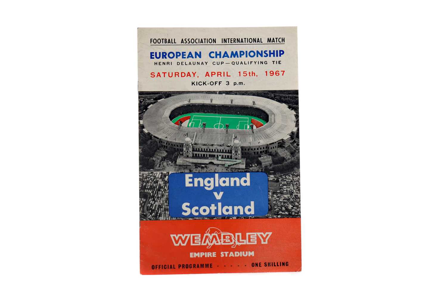 Lot 1116 - A ENGLAND V SCOTLAND MATCHDAY PROGRAMME FROM 'THAT MATCH' IN 1967