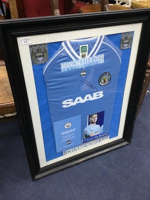 Lot 475 - A KEVIN DE BRUYNE MANCHESTER CITY SIGNED JERSEY