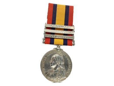 Lot 485 - A VICTORIAN SOUTH AFRICA MEDAL AWARDED TO PTE. E. RILEY