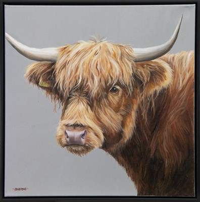 Lot 668 - HAMISH, AN OIL BY LYNNE JOHNSTONE