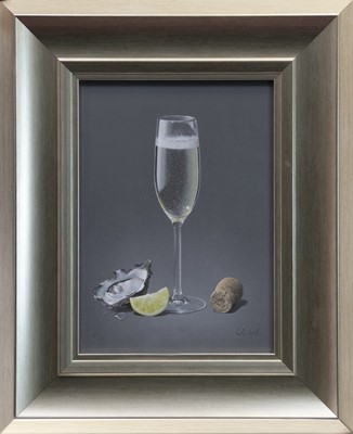 Lot 69 - CHAMPAGNE & OYSTER, A GICLEE PRINT BY COLIN WILSON