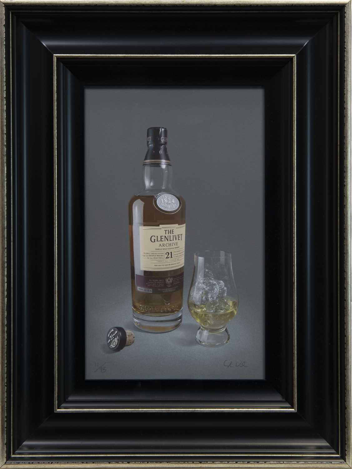 Lot 98 - 21 YEAR GLENLIVET, A GICLEE PRINT BY COLIN WILSON