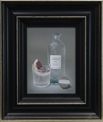 Lot 87 - GLORIOUS HARRIS GIN & GRAPEFRUIT, A GICLEE PRINT BY COLIN WILSON