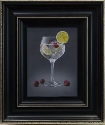 Lot 111 - ICED LEMON AND RASPBERRIES, A GICLEE PRINT BY COLIN WILSON