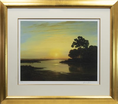 Lot 160 - GOLDEN LIGHTS 3, A PRINT BY J MACKIE ALONG WITH FOUR OTHERS