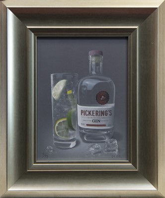 Lot 156 - PICKERING'S GIN, A GICLEE PRINT BY COLIN WILSON