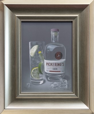 Lot 66 - PICKERING'S GIN, A GICLEE PRINT BY COLIN WILSON