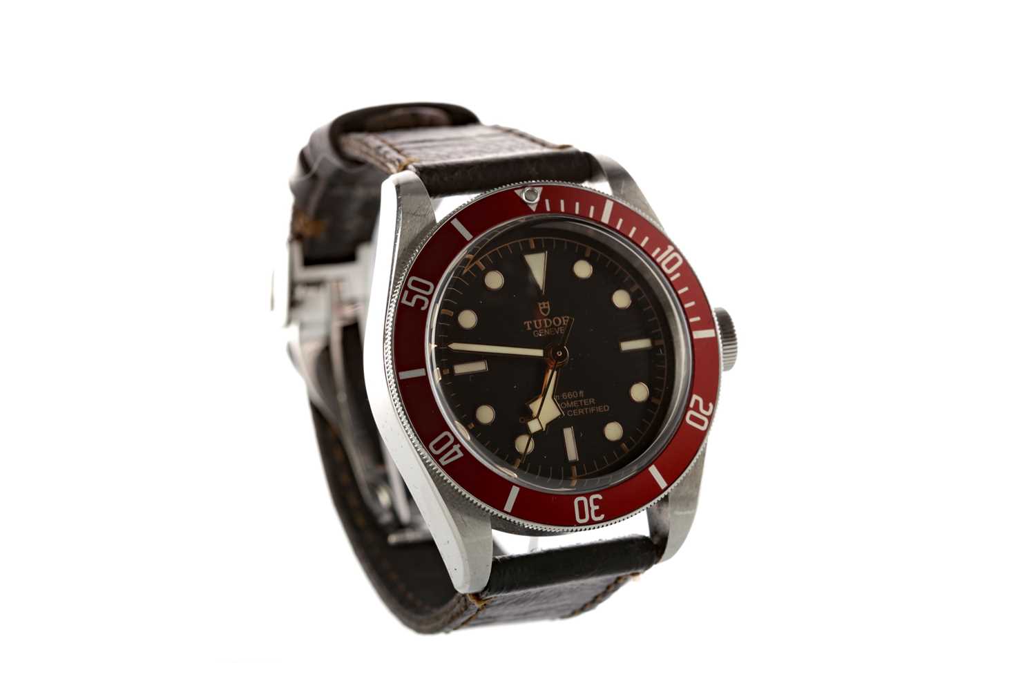 Lot 709 - A GENTLEMAN'S TUDOR BLACK BAY STAINLESS STEEL AUTOMATIC WRIST WATCH