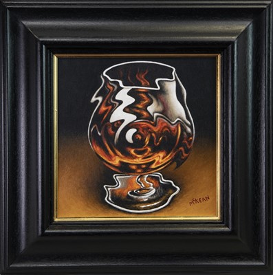 Lot 74 - A DROP TOO MUCH, AN OIL BY GRAHAM MCKEAN