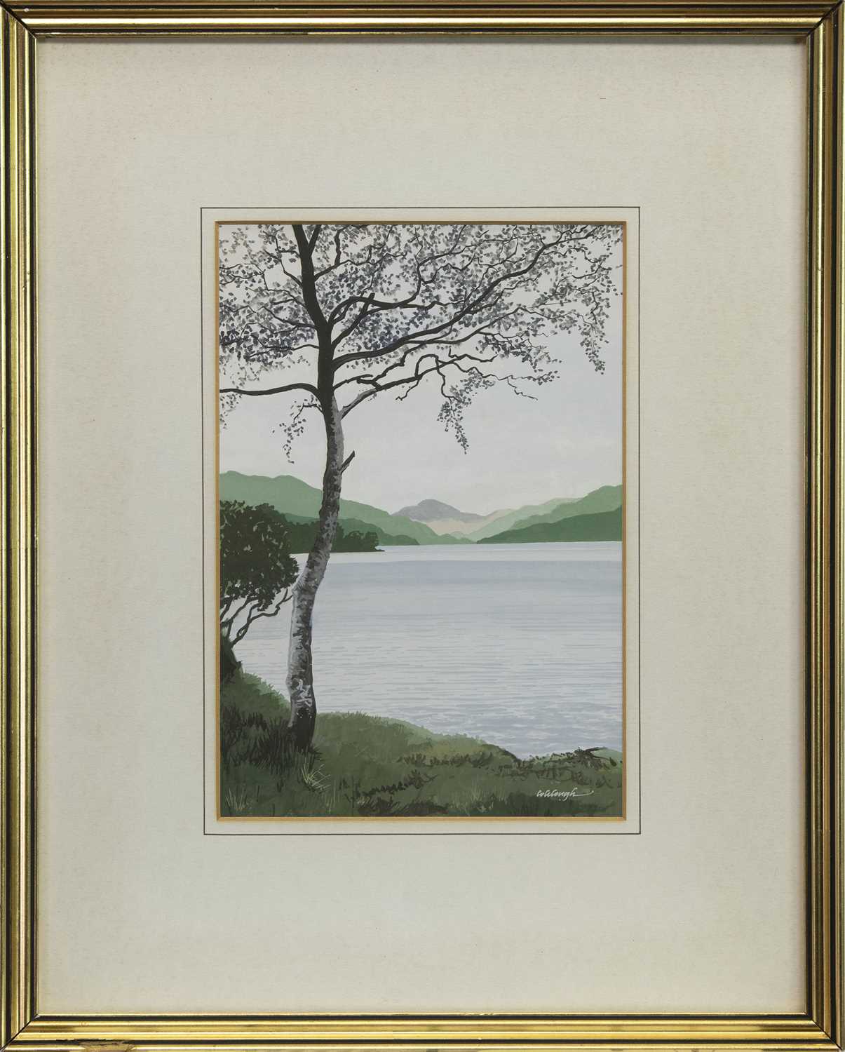 Lot 424 - VIEW OF THE BEN, A WATERCOLOUR BY FRANK COLCLOUGH