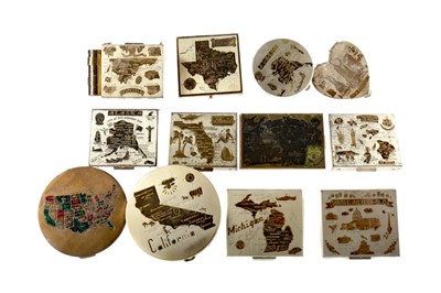 Lot 1741 - A LOT OF AMERICA STATE MAP COMPACTS AND ANOTHER