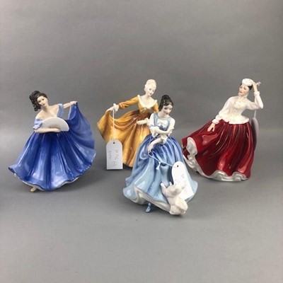 Lot 136 - A ROYAL DOULTON FIGURE OF GAIL AND SIX OTHER ROYAL DOULTON FIGURES