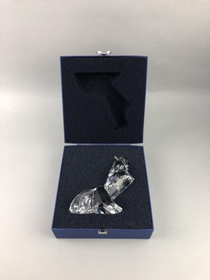 Lot 143 - A LOT OF THREE SWAROVSKI CRYSTAL FIGURES IN ORIGINAL BOXES