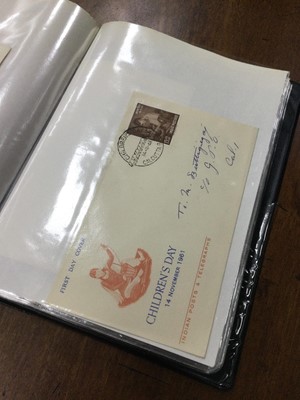 Lot 91 - AN ALBUM OF INDIAN FIRST DAY COVERS
