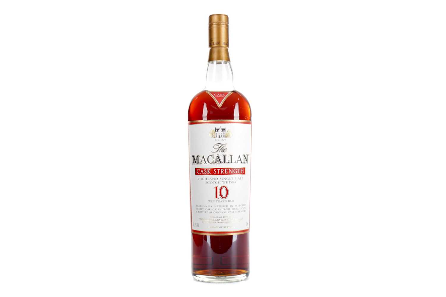 Lot 188 - MACALLAN CASK STRENGTH 10 YEARS OLD - ONE LITRE