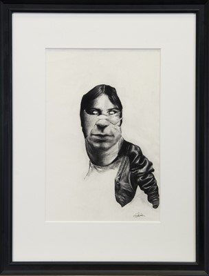 Lot 244 - AN UNTITLED CHARCOAL BY JIM DICK