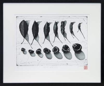 Lot 653 - NATURAL PROGRESSION, AN ETCHING BY FIONA WATSON