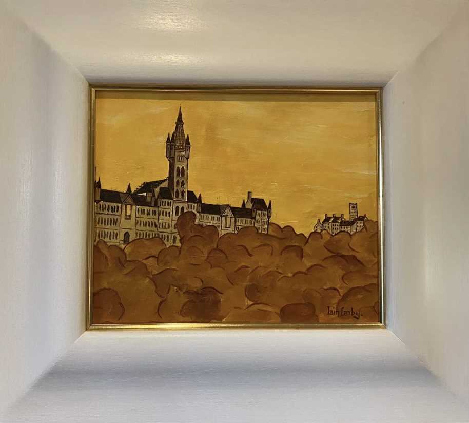 Lot 270 - GLASGOW UNIVERSITY, AN OIL BY IAIN CARBY