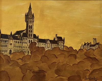 Lot 270 - GLASGOW UNIVERSITY, AN OIL BY IAIN CARBY