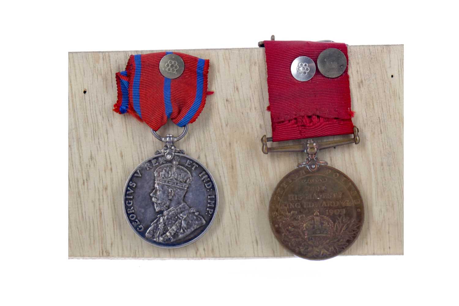 Lot 1302 - A LOT OF TWO EARLY 20TH CENTURY POLICE MEDALS