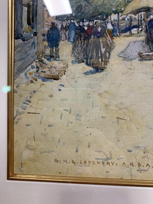 Lot 72 - MARKET DAY, A WATERCOLOUR BY ROBERT COVENTRY