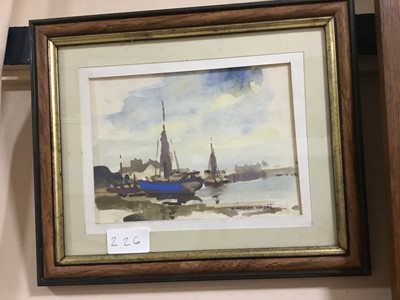 Lot 226 - A LOT OF THREE PAINTINGS BY NORMAN GAUNT