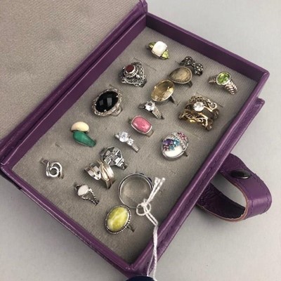 Lot 41 - A LOT OF SILVER AND OTHER DRESS RINGS