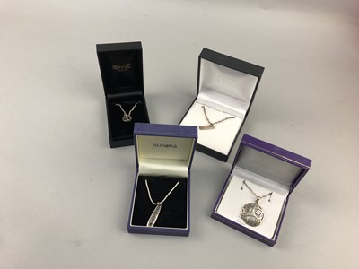 Lot 44 - A LOT OF CONTEMPORARY SILVER JEWELLERY