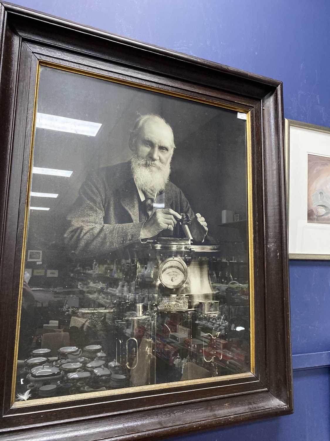 Lot 202 - A LARGE PRINTED PORTRAIT OF LORD KELVIN