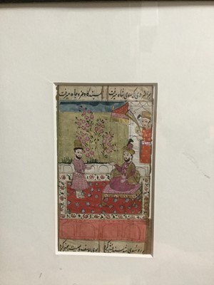 Lot 865 - A LOT OF TWO 19TH CENTURY INDIAN SCHOOL MINIATURE PAINTINGS