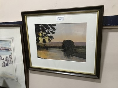 Lot 105 - A WATERCOLOUR BY ROBERT EADIE RSW AND OTHER PAINTINGS