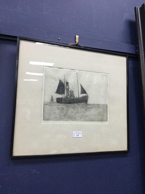 Lot 222 - AN ETCHING BY B. L. CARLAW
