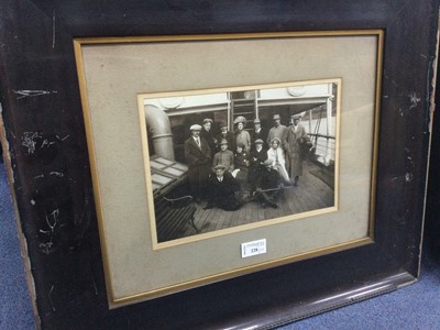 Lot 228 - A VICTORIAN GROUP PHOTOGRAPH AND A PHOTOGRAPH OF A GENTLEMAN