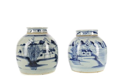 Lot 731 - A LOT OF TWO EARLY 20TH CENTURY CHINESE GINGER JARS AND COVERS