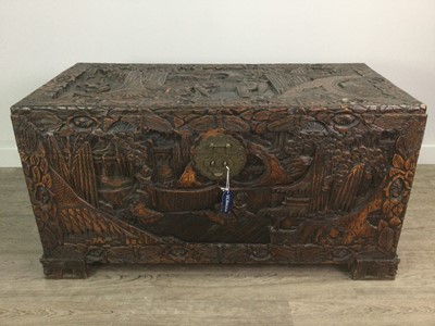Lot 726 - A CHINESE CAMPHORWOOD BLANKET CHEST