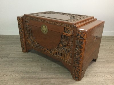 Lot 716 - A CHINESE CAMPHORWOOD BLANKET CHEST