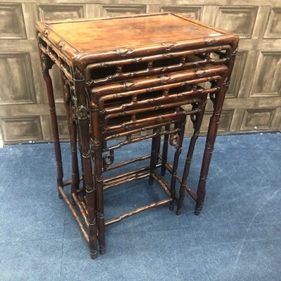 Lot 721 - A CHINESE NEST OF FOUR TABLES