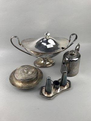 Lot 324 - A LOT OF SILVER PLATED WARE