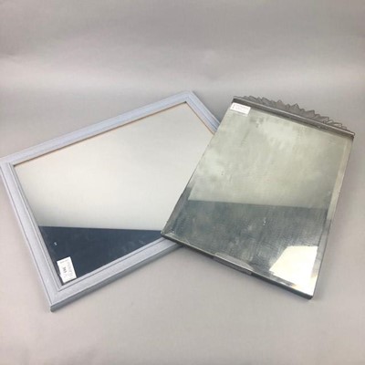 Lot 393 - A 20TH CENTURY WALL MIRROR AND ANOTHER