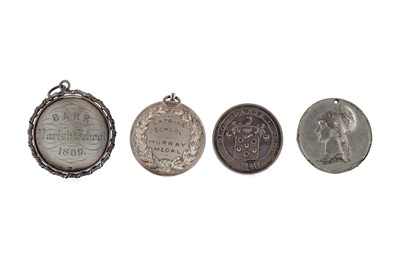 Lot 1310 - A LOT OF TEN SILVER AND OTHER SCHOLASTIC DUX AND OTHER PRIZE MEDALS