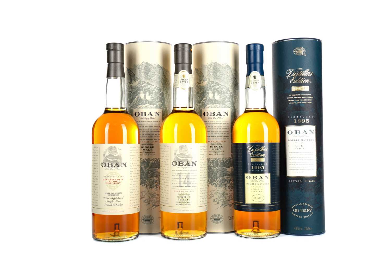 Lot 228 - OBAN 1995 DISTILLERS EDITION, DISTILLERY EXCLUSIVE  AND 14 YEARS OLD